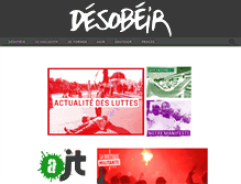 Tablet Screenshot of desobeir.net